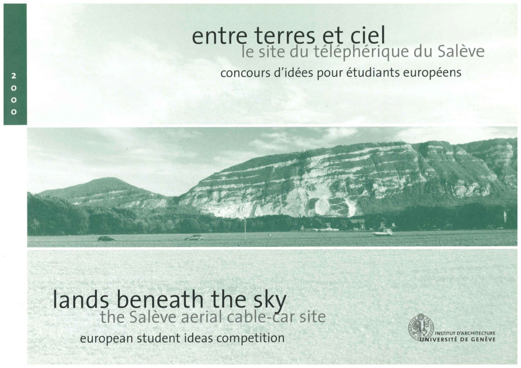 Entre terres et ciel. Le site du téléphérique du Salève – Concours d'idées pour étudiants européens