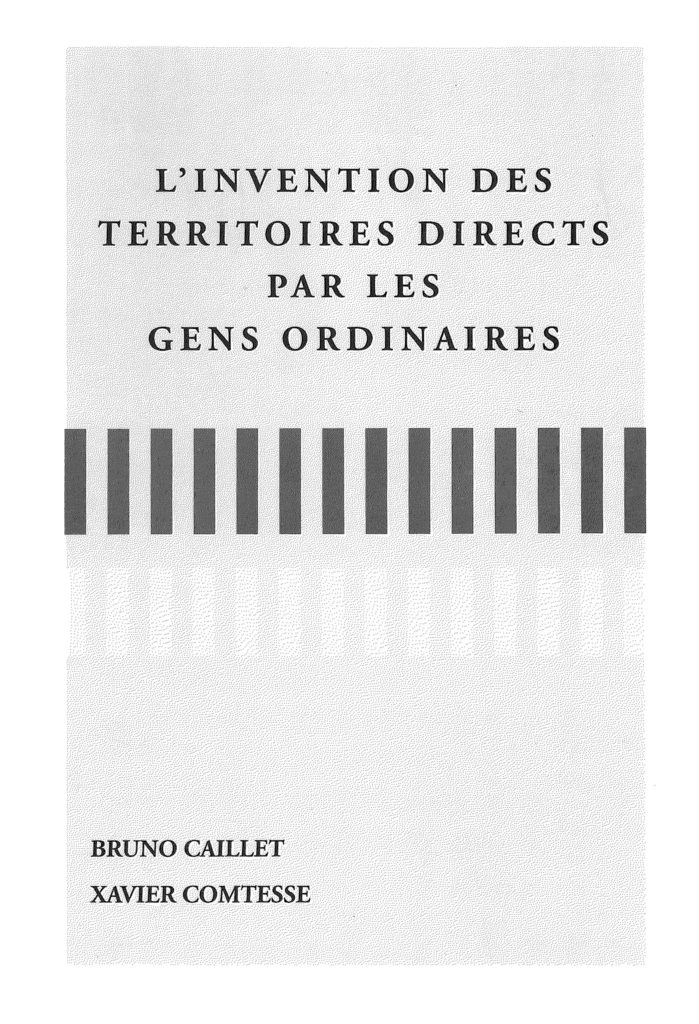 L'invention des territoires directs par les gens ordinaires