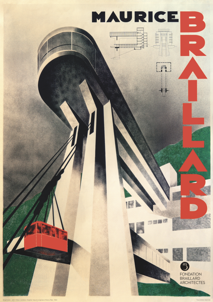 Maurice Braillard et le téléphérique du Salève – Affiche